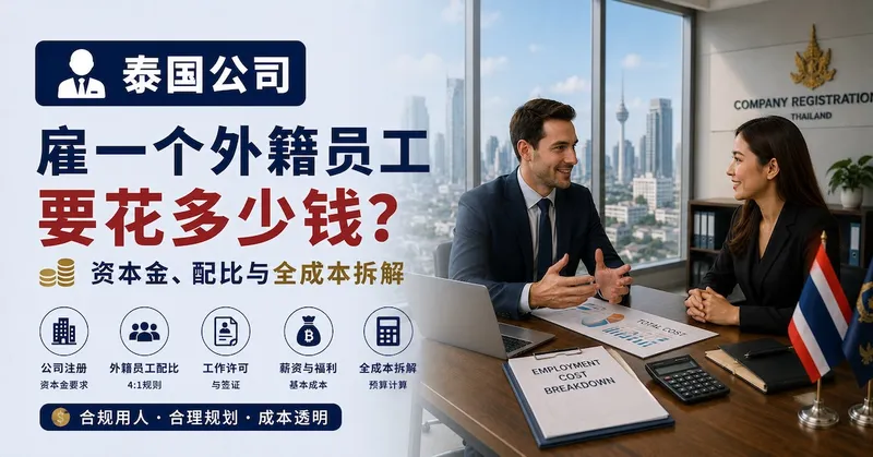 泰国公司雇一个外籍员工要花多少钱?资本金、配比与全成本拆解