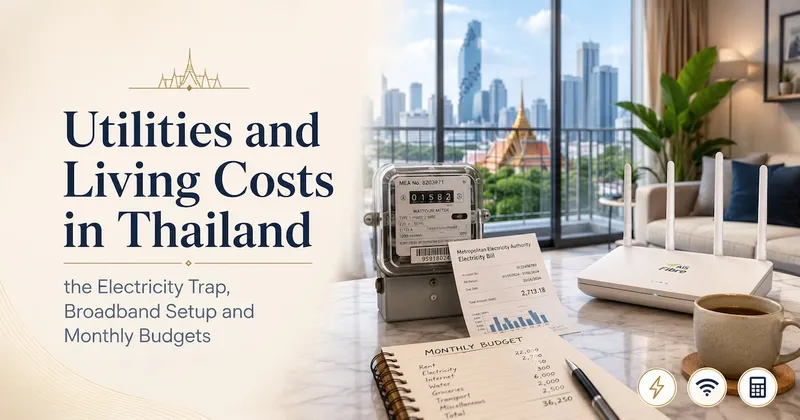 Utilities and Living Costs in Thailand: the Electricity Trap, Broadband Setup and Monthly Budgets