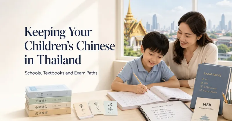 Keeping Your Children's Chinese in Thailand: Schools, Textbooks and Exam Paths