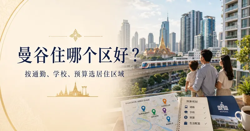 曼谷住哪个区好?按通勤、学校、预算选居住区域