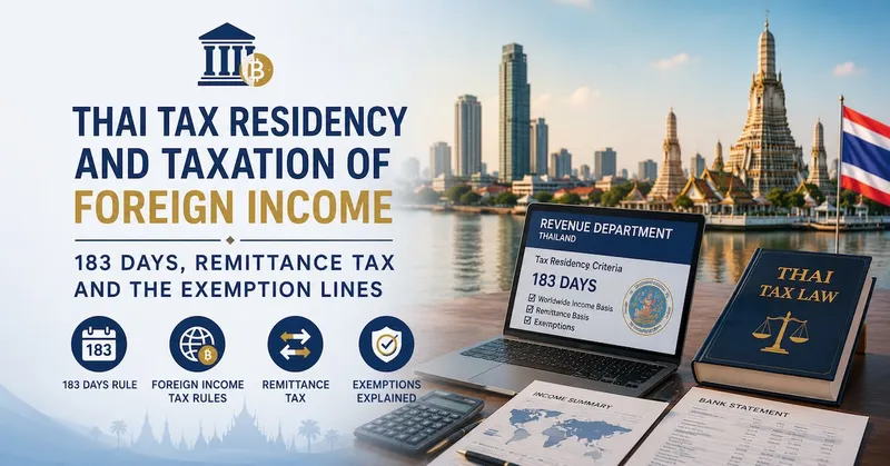 Thai Tax Residency and Taxation of Foreign Income: 183 Days, Remittance Tax and the Exemption Lines