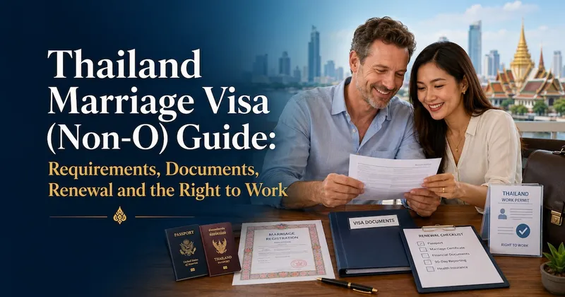 Thailand Marriage Visa (Non-O) Guide: Requirements, Documents, Renewal and the Right to Work