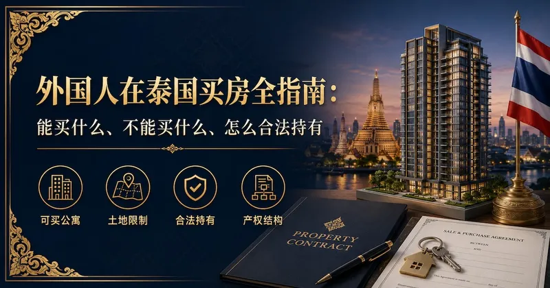 外国人在泰国买房全指南:能买什么、不能买什么、怎么合法持有