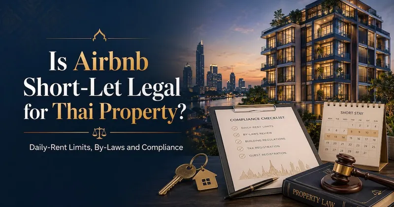 Is Airbnb Short-Let Legal for Thai Property? Daily-Rent Limits, By-Laws and Compliance