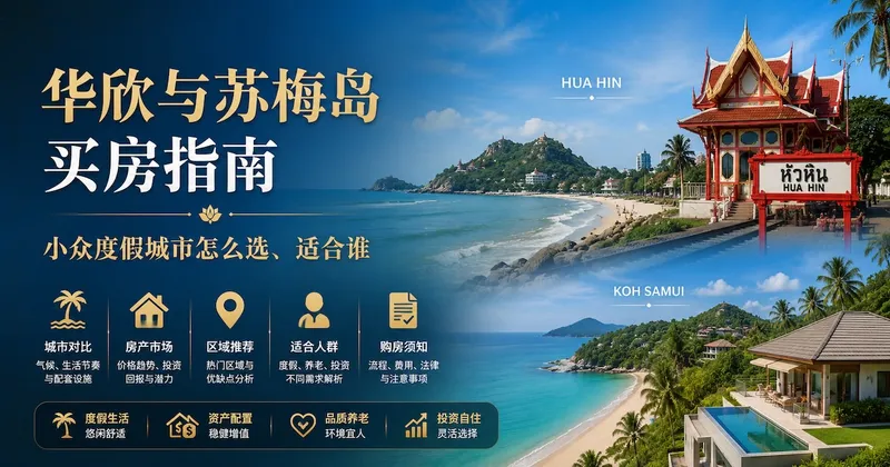 华欣与苏梅岛买房指南:小众度假城市怎么选、适合谁