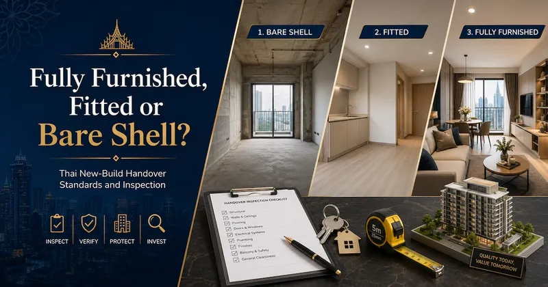 Fully Furnished, Fitted or Bare Shell? Thai New-Build Handover Standards and Inspection