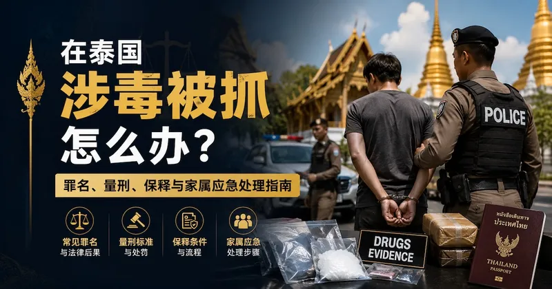 在泰国涉毒被抓怎么办?罪名、量刑、保释与家属应急处理指南