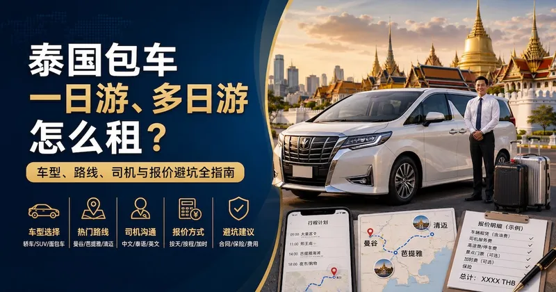 泰国包车一日游、多日游怎么租?车型、路线、司机与报价避坑全指南