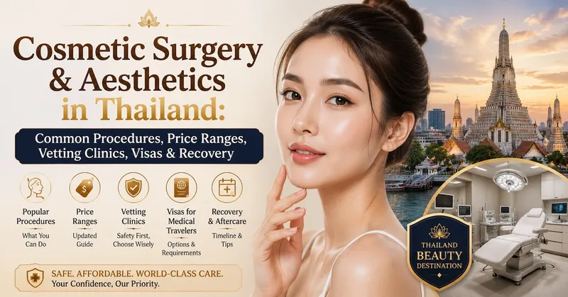 Cosmetic Surgery & Aesthetics in Thailand: Common Procedures, Price Ranges, Vetting Clinics, Visas & Recovery