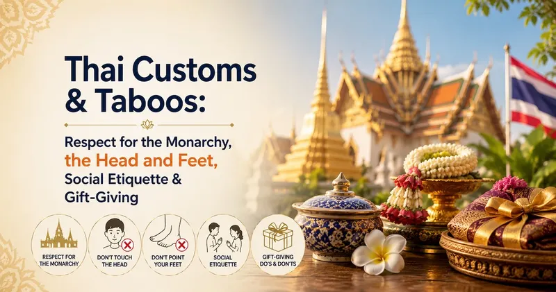 Thai Customs & Taboos: Respect for the Monarchy, the Head and Feet, Social Etiquette & Gift-Giving