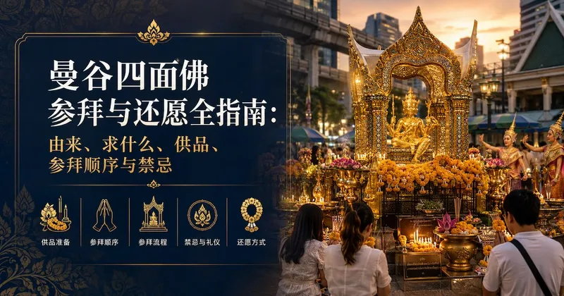 曼谷四面佛参拜与还愿全指南:由来、求什么、供品、参拜顺序与禁忌