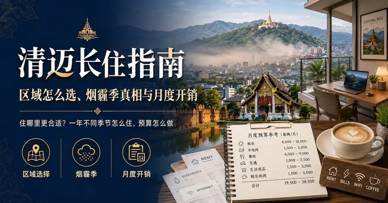 清迈长住指南:区域怎么选、烟霾季真相与月度开销