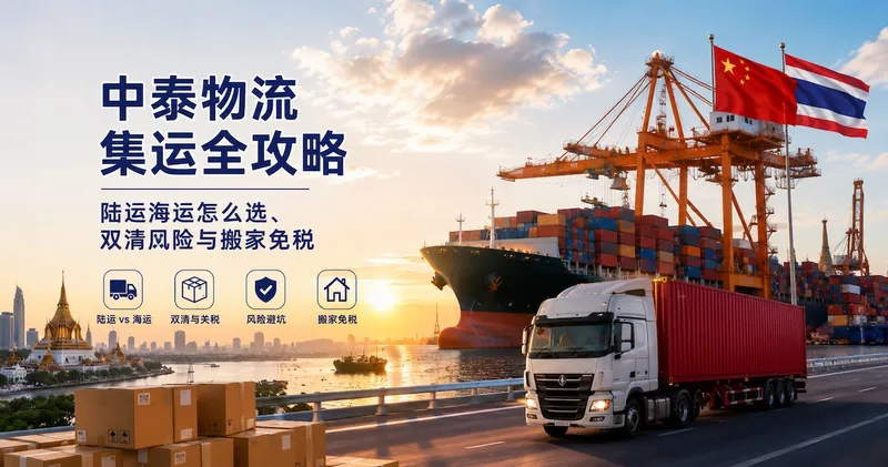 中泰物流集运全攻略:陆运海运怎么选、双清风险与搬家免税
