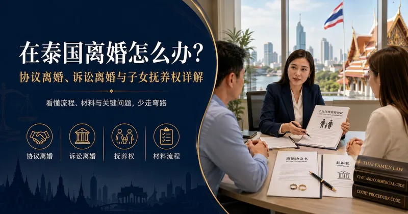 在泰国离婚怎么办?协议离婚、诉讼离婚与子女抚养权详解