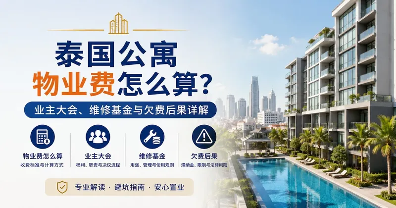 泰国公寓物业费怎么算?业主大会、维修基金与欠费后果详解