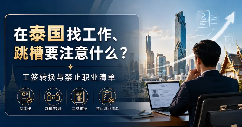 在泰国找工作、跳槽要注意什么?工签转换与禁止职业清单
