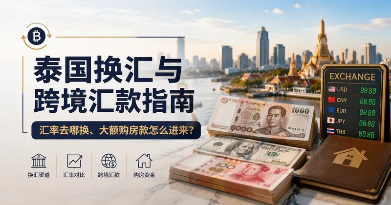 泰国换汇与跨境汇款指南:汇率去哪换、大额购房款怎么进来?