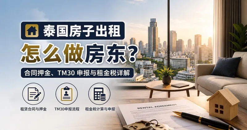 泰国房子出租怎么做房东?合同押金、TM30 申报与租金税详解