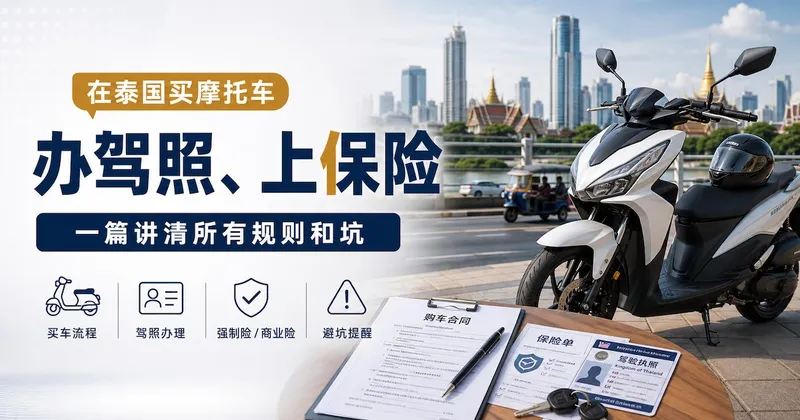 在泰国买摩托车、办驾照、上保险:一篇讲清所有规则和坑