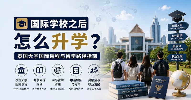 国际学校之后怎么升学?泰国大学国际课程与留学路径指南