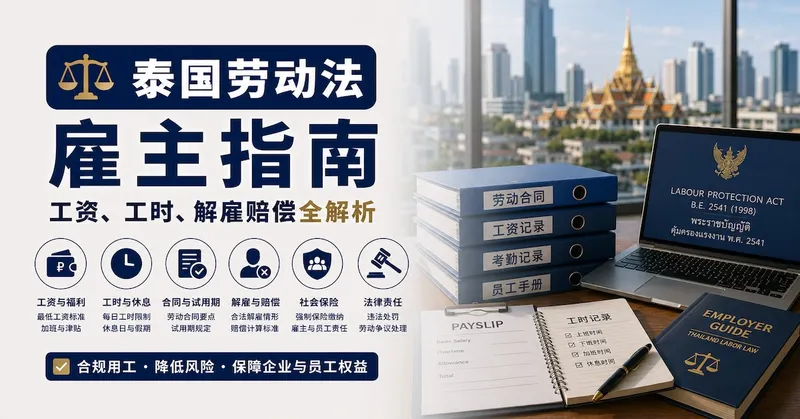 泰国劳动法雇主指南:工资、工时、解雇赔偿全解析