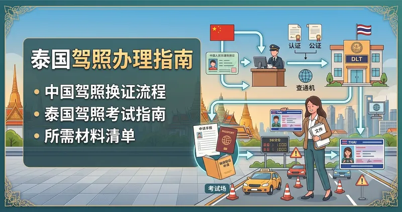 泰国驾照办理指南:中国驾照换证、考试流程与所需材料