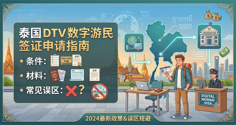 泰国 DTV 数字游民签证申请指南:条件、材料与常见误区