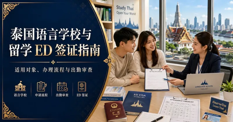 泰国语言学校与留学 ED 签证指南:适用对象、办理流程与出勤审查