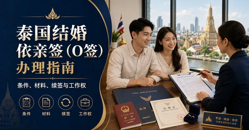 泰国结婚依亲签(O 签)办理指南:条件、材料、续签与工作权