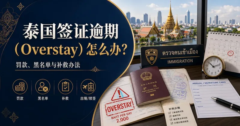泰国签证逾期(Overstay)怎么办?罚款、黑名单与补救办法