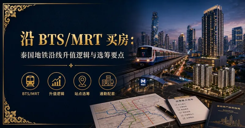 沿 BTS/MRT 买房:泰国地铁沿线升值逻辑与选筹要点