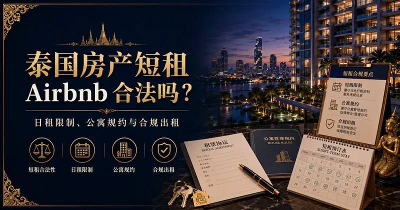 泰国房产短租 Airbnb 合法吗?日租限制、公寓规约与合规出租