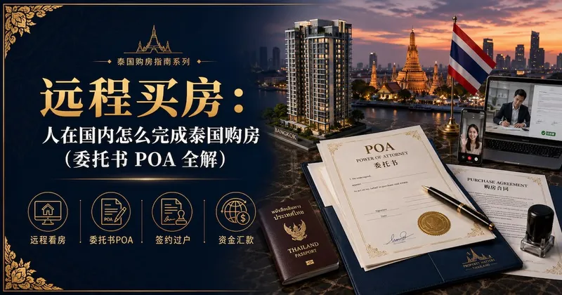 远程买房:人在国内怎么完成泰国购房(委托书 POA 全解)