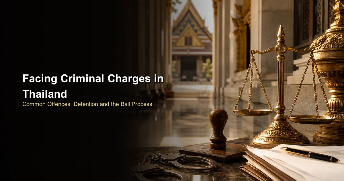 Facing Criminal Charges in Thailand: Common Offences, Detention and the Bail Process