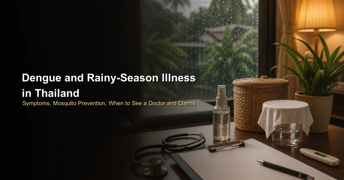 Dengue and Rainy-Season Illness in Thailand: Symptoms, Mosquito Prevention, When to See a Doctor and Claims