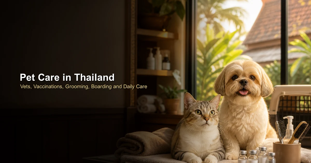 Pet Care in Thailand: Vets, Vaccinations, Grooming, Boarding and Daily Care