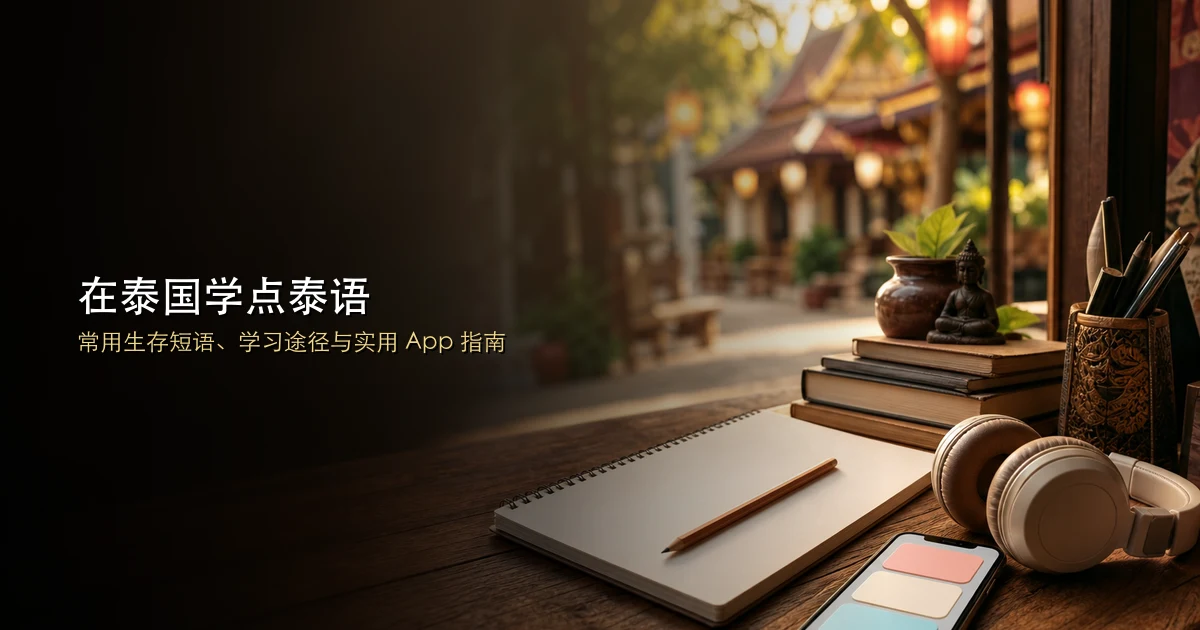 在泰国学点泰语:常用生存短语、学习途径与实用 App 指南