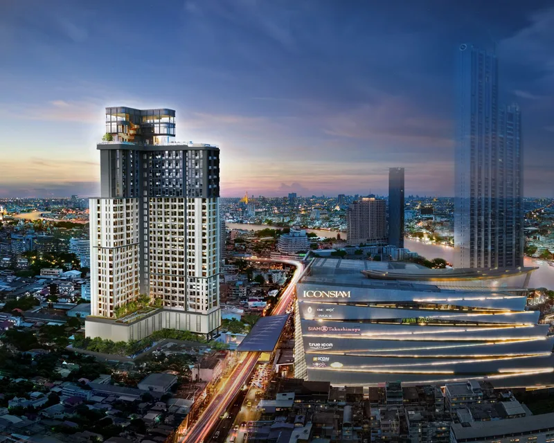 Rhythm Iconic，河滨区，43平米，2卧1卫，近暹罗天地 26年Q3交房